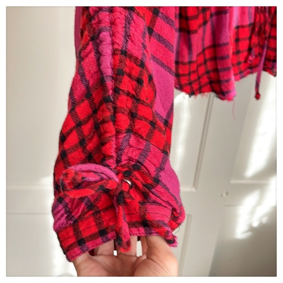 💕We the free button down flannel shirt-size S💕 - Picture 10 of 16